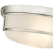 Arlson 2 Light 13 inch Brushed Nickel Indoor Flushmount Ceiling Light
